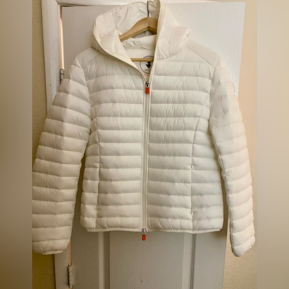 🦆SAVE THE DUCK VICKEY OFF WHITE PUFFER JACKET 🦆